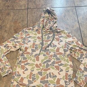 BURLEBO Camo Hoodie - Green, Brown, Tan